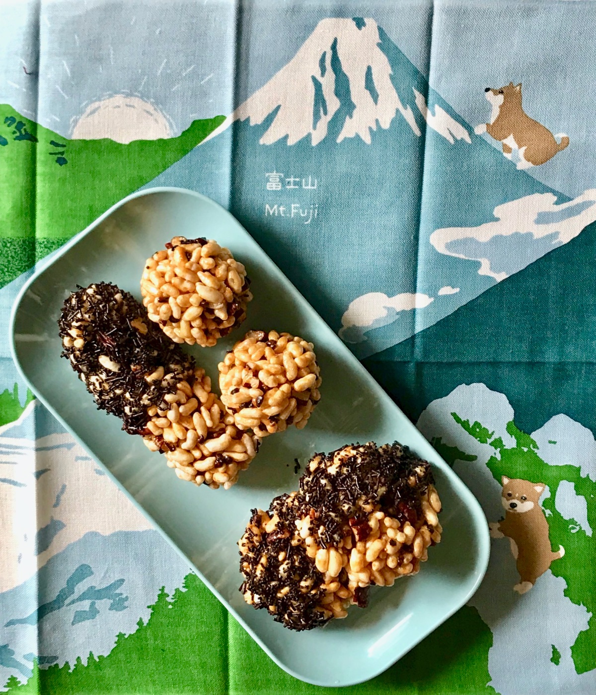 Pecan, Cacao Nibs and Butter Roasted Puffed Rice Ladoos, Cookies and Bars or Murmura Ladoo with Swag